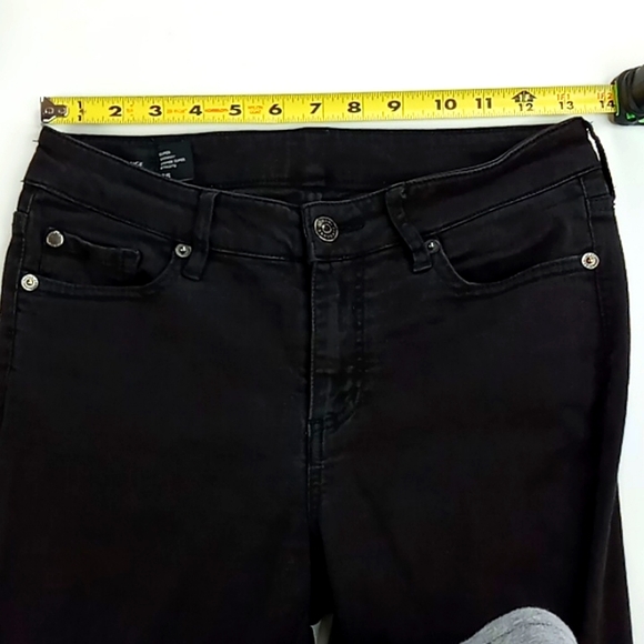 A/X Armani Exchange Women's Super Skinny 26 Black Distressed Jeans - Picture 13 of 13